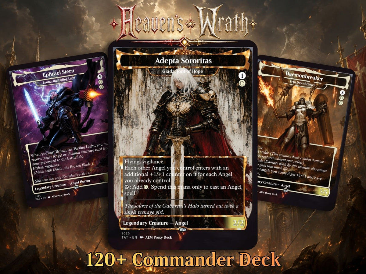 Heaven's Wrath Giada Space Nun Commander Deck | 100-Card MTG Proxy EDH Set | MTGCard