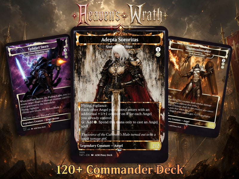 Heaven's Wrath Giada Space Nun Commander Deck | 100-Card MTG Proxy EDH Set | MTGCard