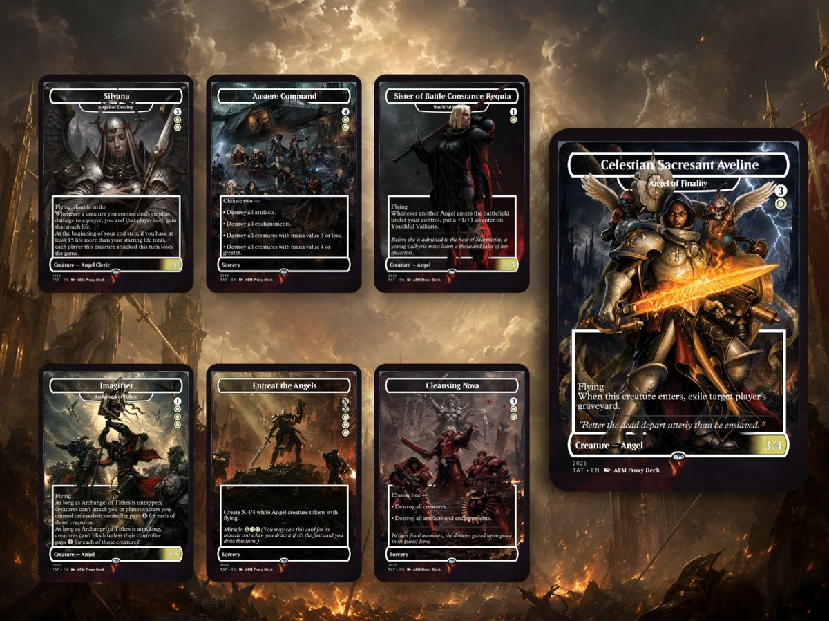 Heaven's Wrath Giada Space Nun Commander Deck | 100-Card MTG Proxy EDH Set | MTGCard