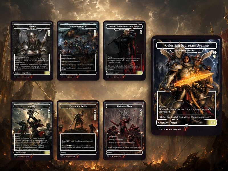 Heaven's Wrath Giada Space Nun Commander Deck | 100-Card MTG Proxy EDH Set | MTGCard