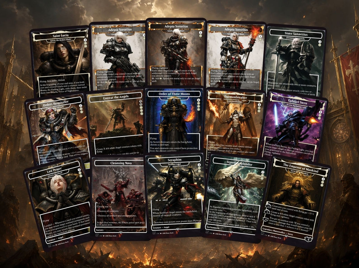 Heaven's Wrath Giada Space Nun Commander Deck | 100-Card MTG Proxy EDH Set | MTGCard