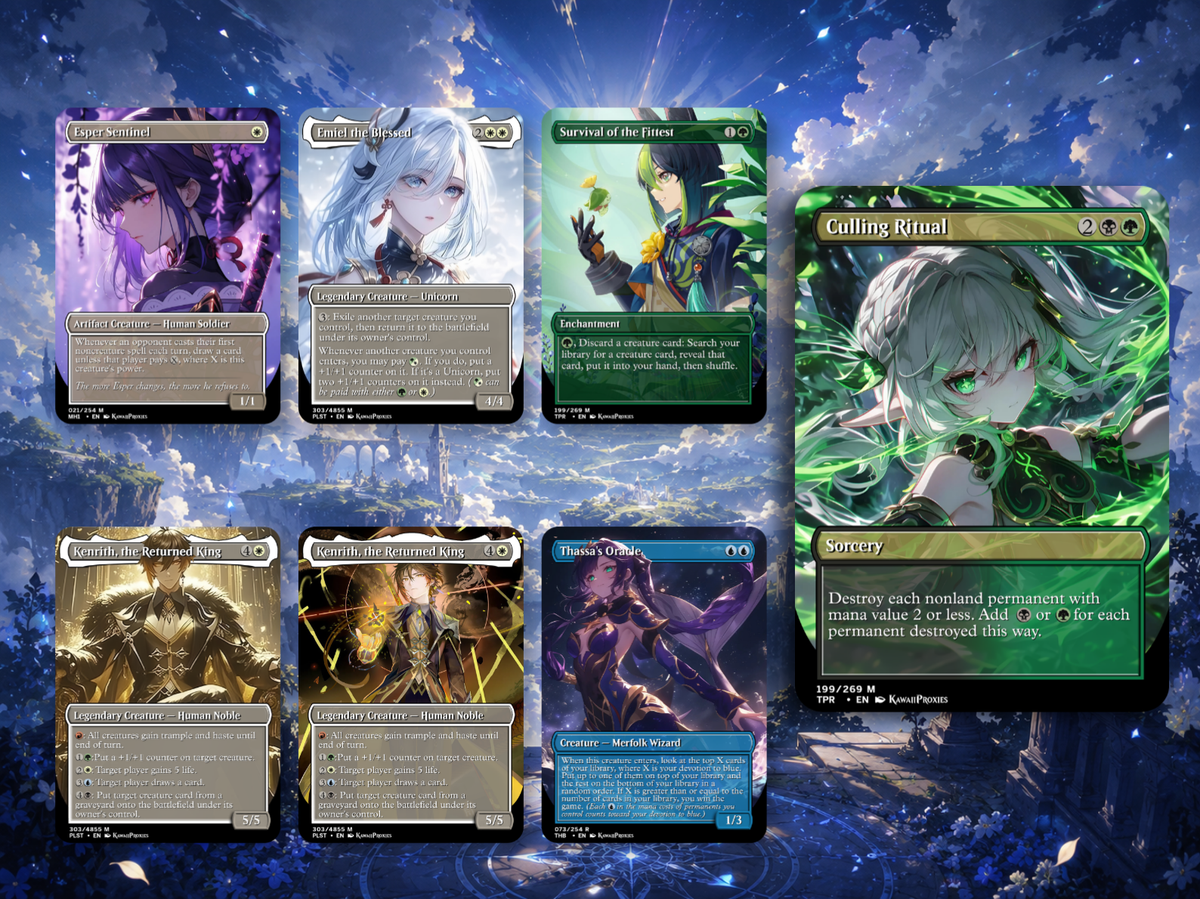 Genshin Impact Anime Commander Deck | 114+ Cards | MTGCard