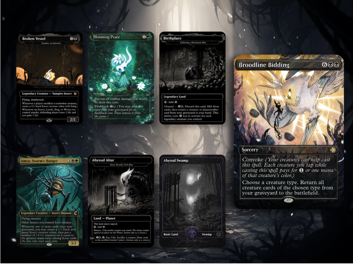 Hollow Knight Inspired Commander Deck | 100-Card MTG Proxy EDH Set | MTGCard