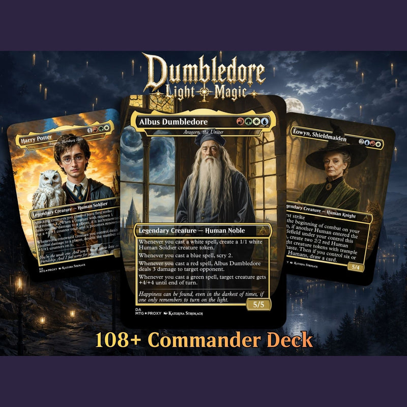 Dumbledore Light Magic Commander Deck | 108+ Cards | MTGCard