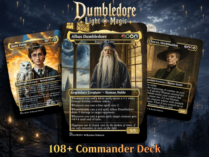 Dumbledore Light Magic Commander Deck | 108+ Cards | MTGCard