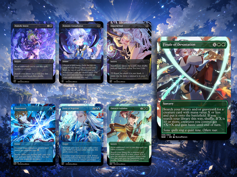 Genshin Impact Anime Commander Deck | 114+ Cards | MTGCard