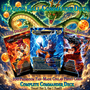 Dragon Ball MTG Proxy Commander Deck | 115+ Cards | ProTCG