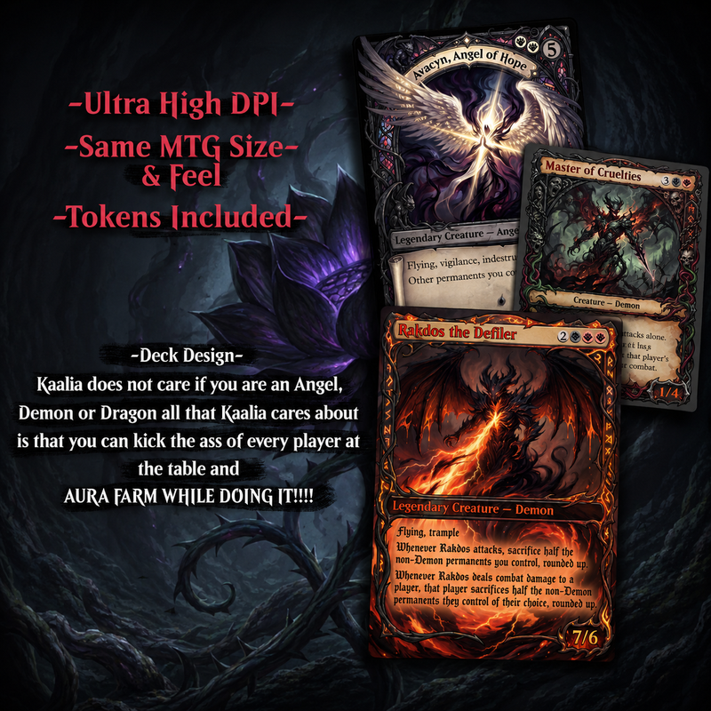 Wrath of Kaalia – Legendary Angel, Demon & Dragon Tribal Deck | 100 cards