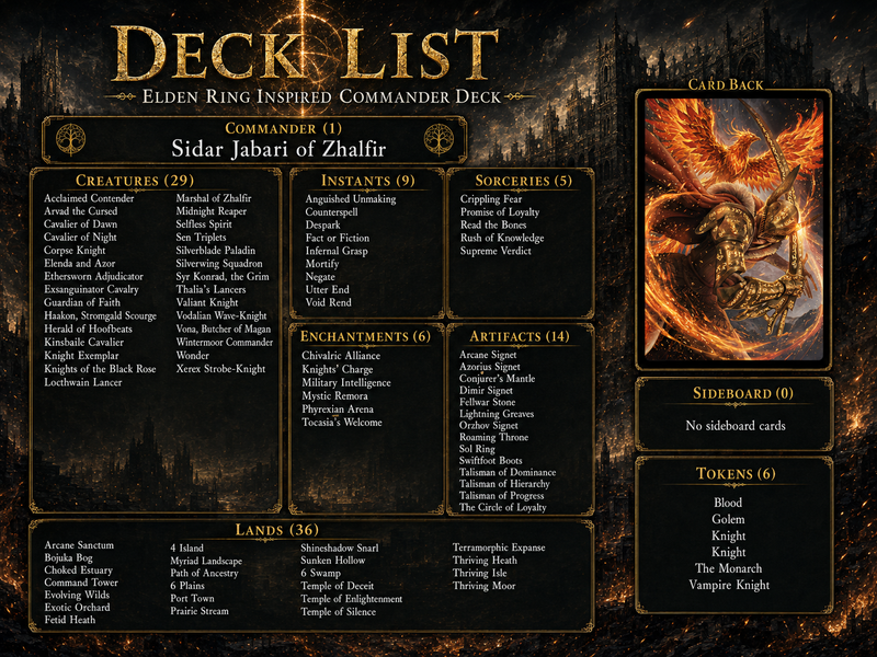 Elden Ring Commander Deck – 100+ Cards | MTGCard