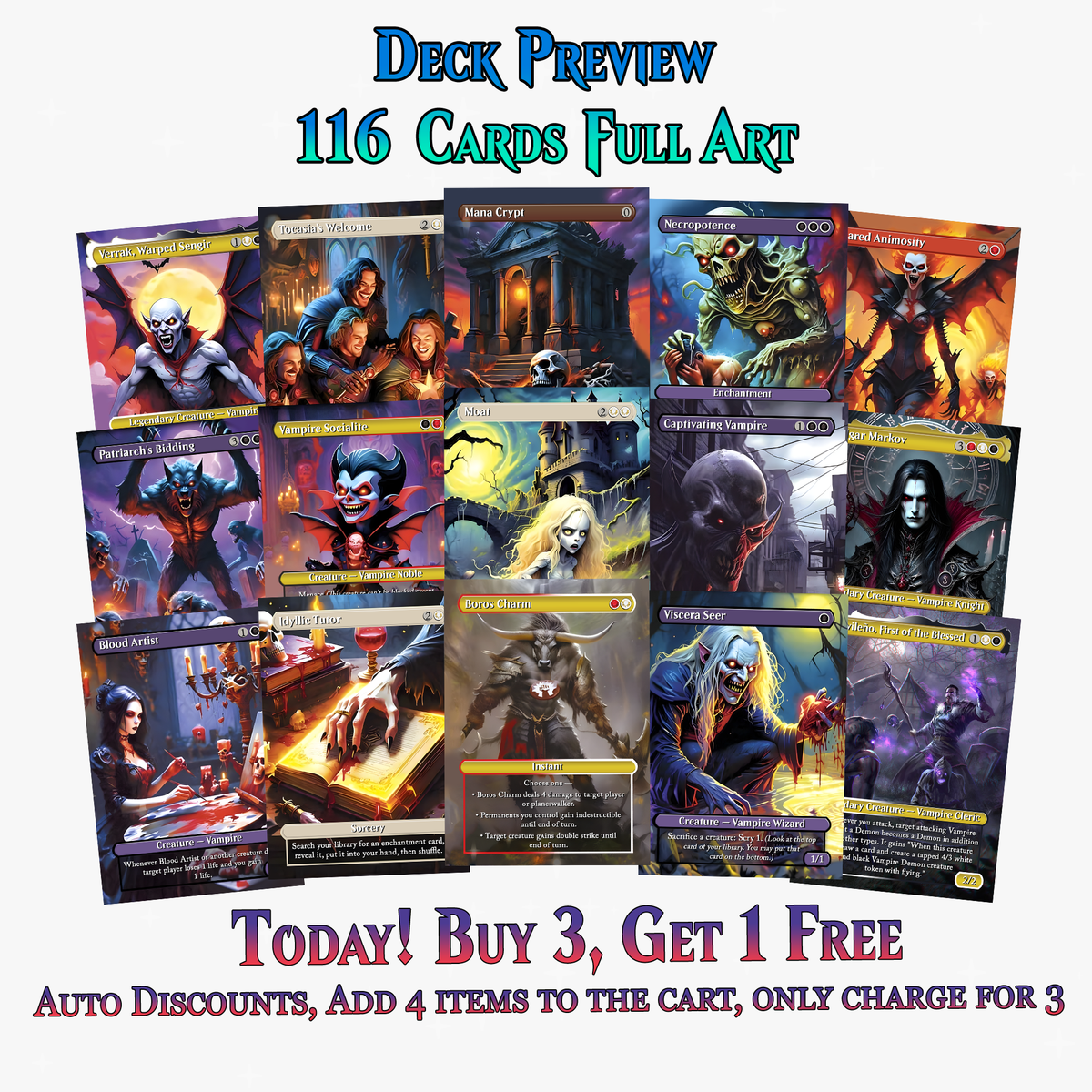 Vampire Commander Deck - 116+ Cards - MTGCard