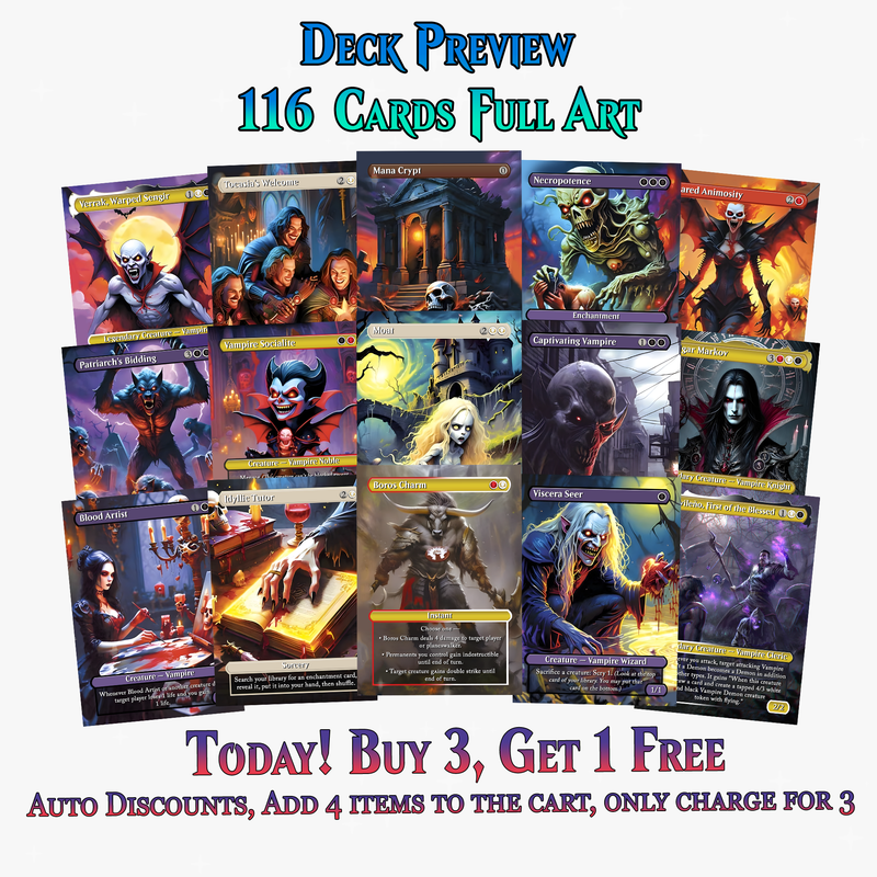 Vampire Commander Deck - 116+ Cards - MTGCard