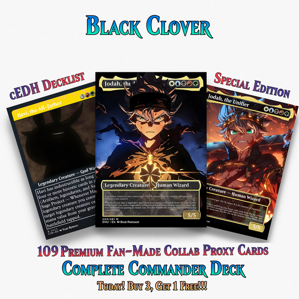 Black Clover Anime Commander Deck | 109+ Cards | ProTCG