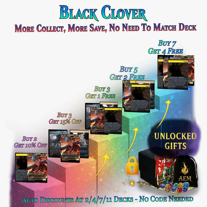 Black Clover Anime Commander Deck | 109+ Cards | ProTCG