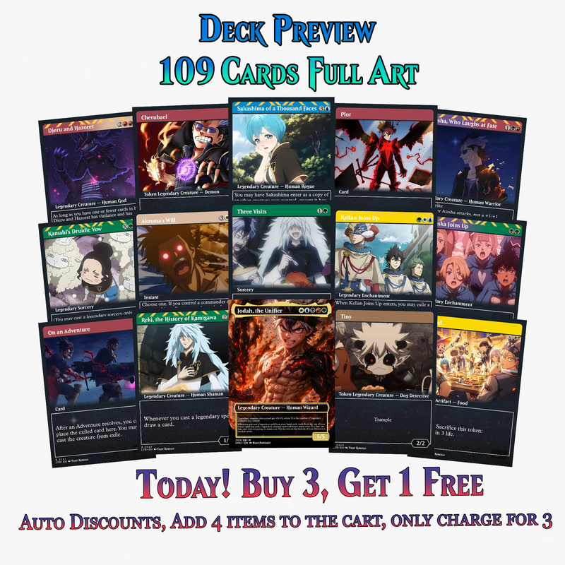 Black Clover Anime Commander Deck | 109+ Cards | ProTCG