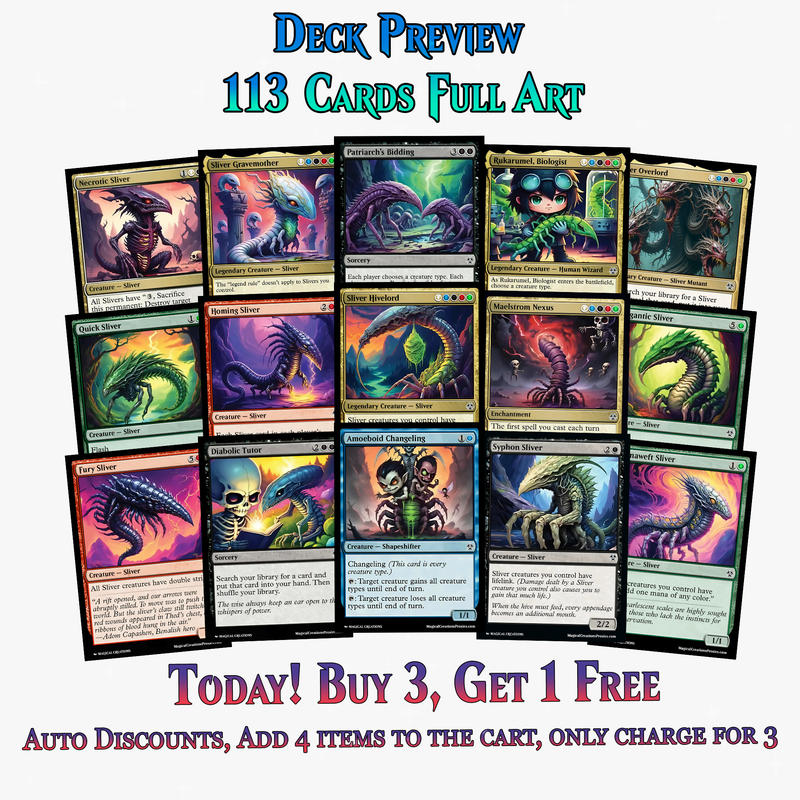 Sliver Tribal Commander Deck – 113+ Cards | MTGCard
