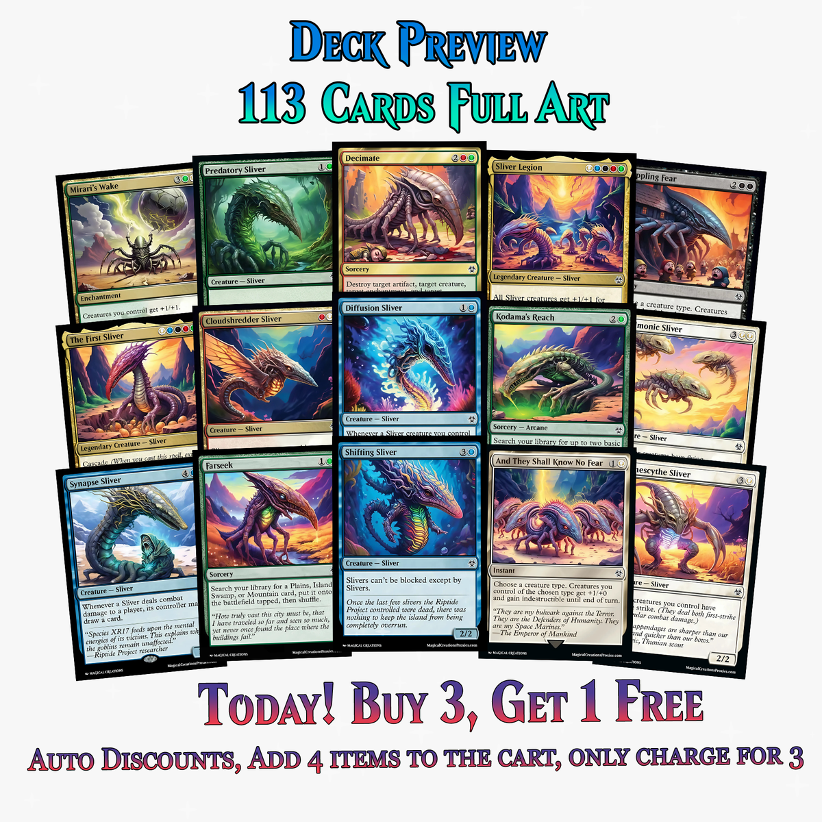 Sliver Tribal Commander Deck – 113+ Cards | MTGCard