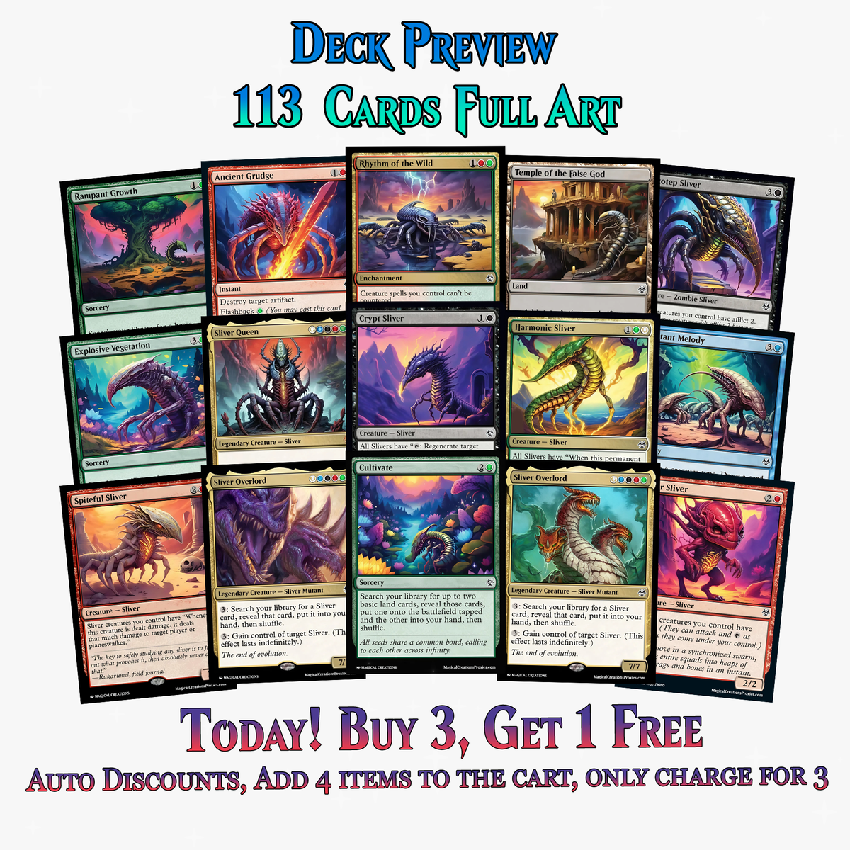 Sliver Tribal Commander Deck – 113+ Cards | MTGCard