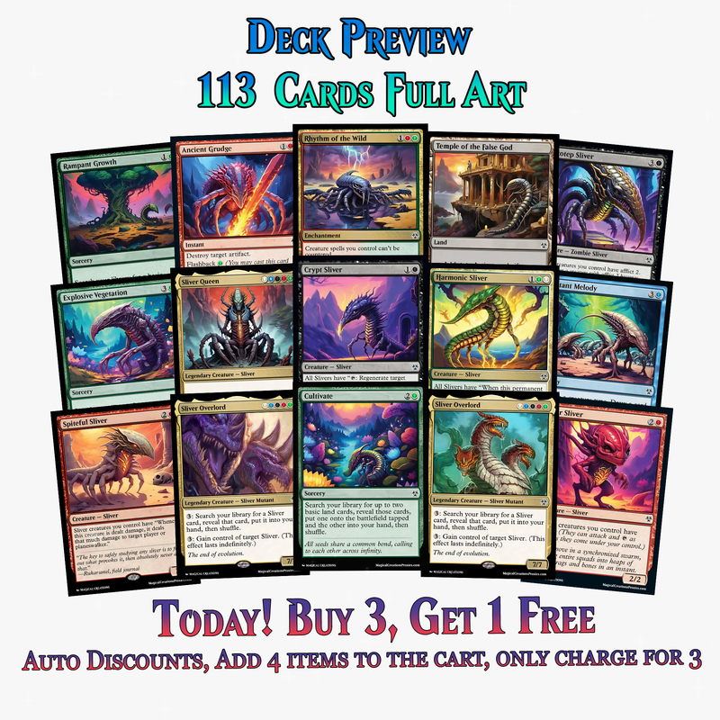 Sliver Tribal Commander Deck – 113+ Cards | MTGCard