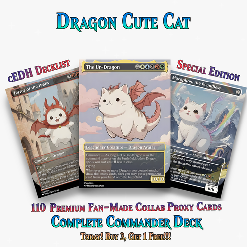 Ur-Dragon Cute Cat Commander Deck - 110+ Cards - MTGCard