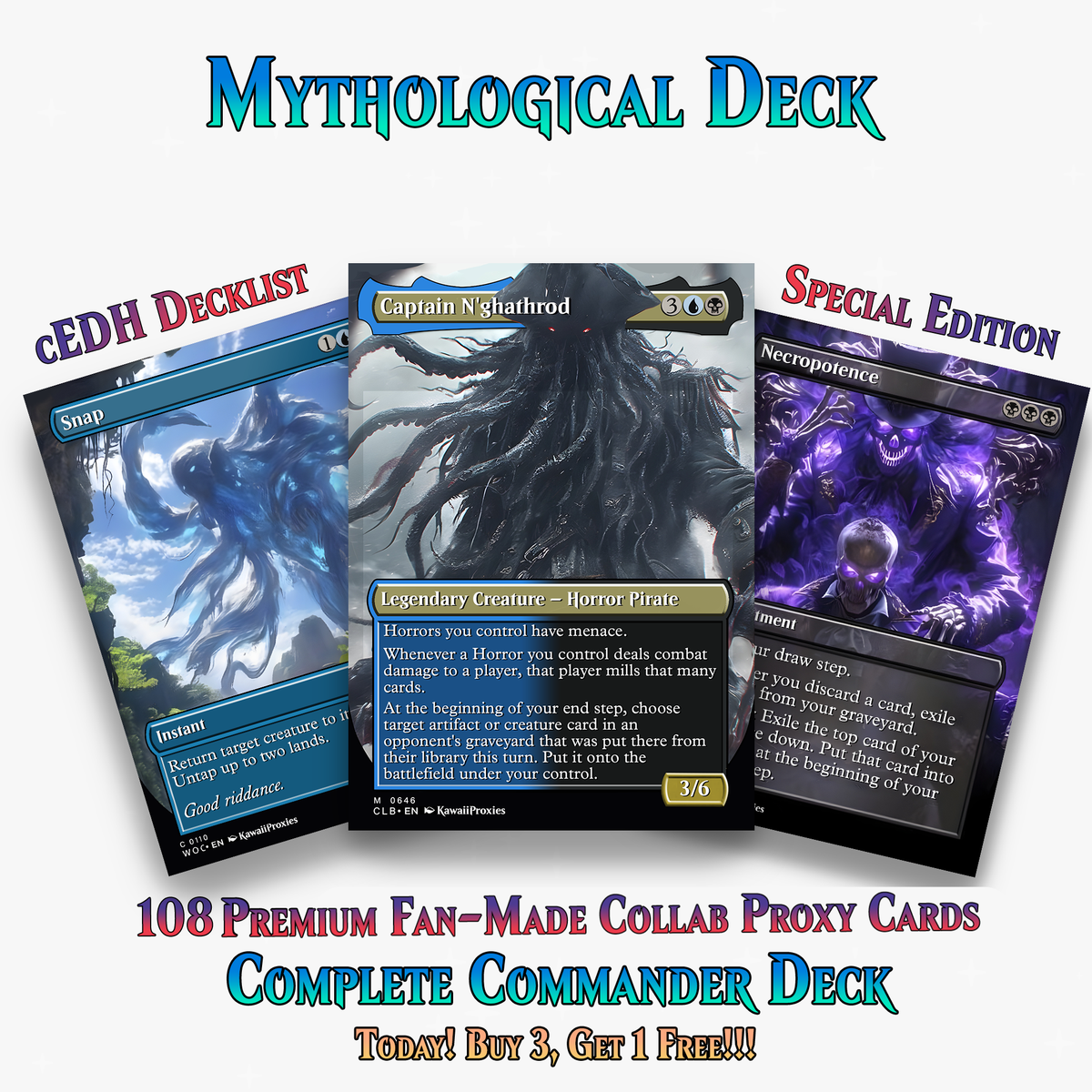 Mythological Creatures Commander Deck – 108+ Cards | MTGCard