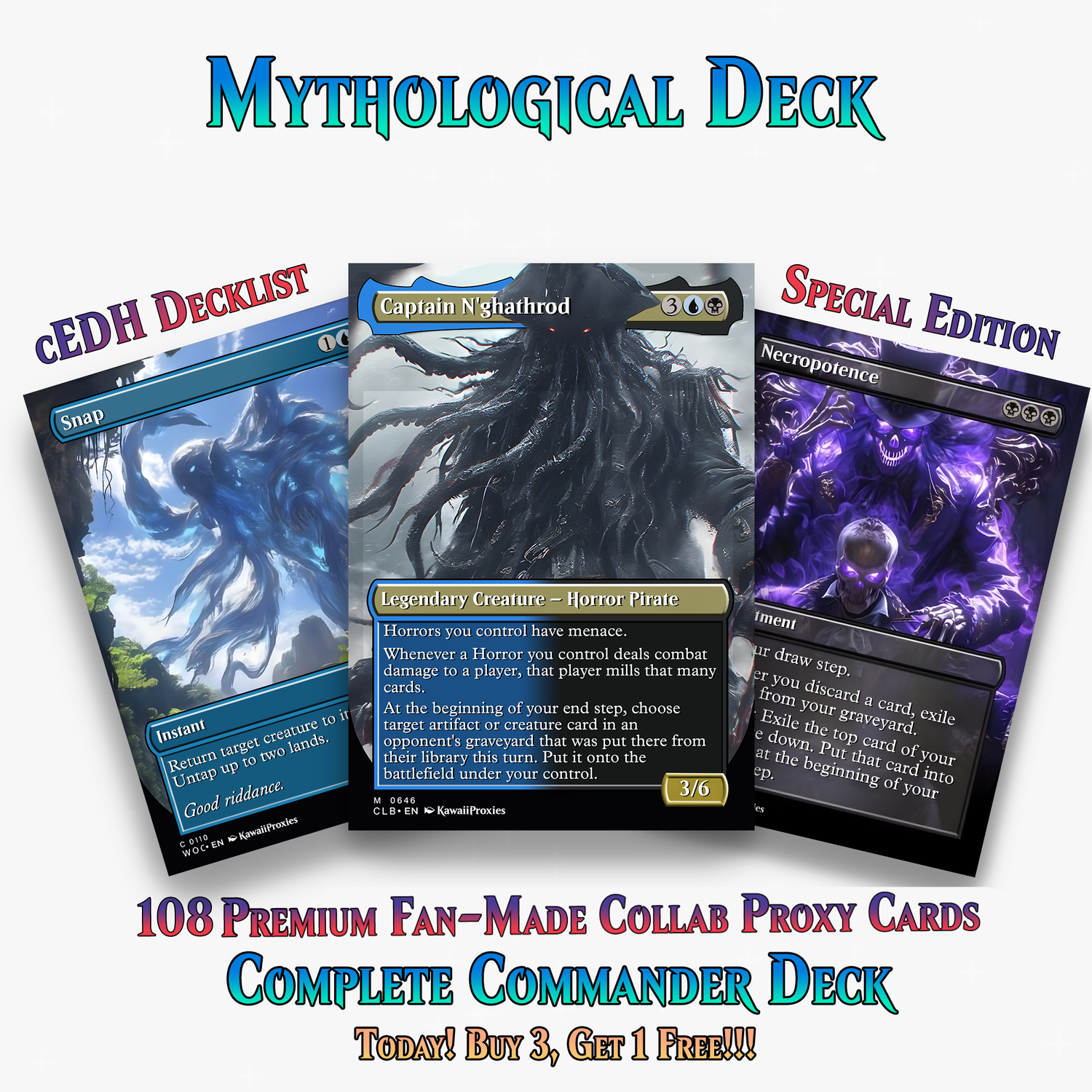 Mythological Creatures Commander Deck – 108+ Cards | ProTCG