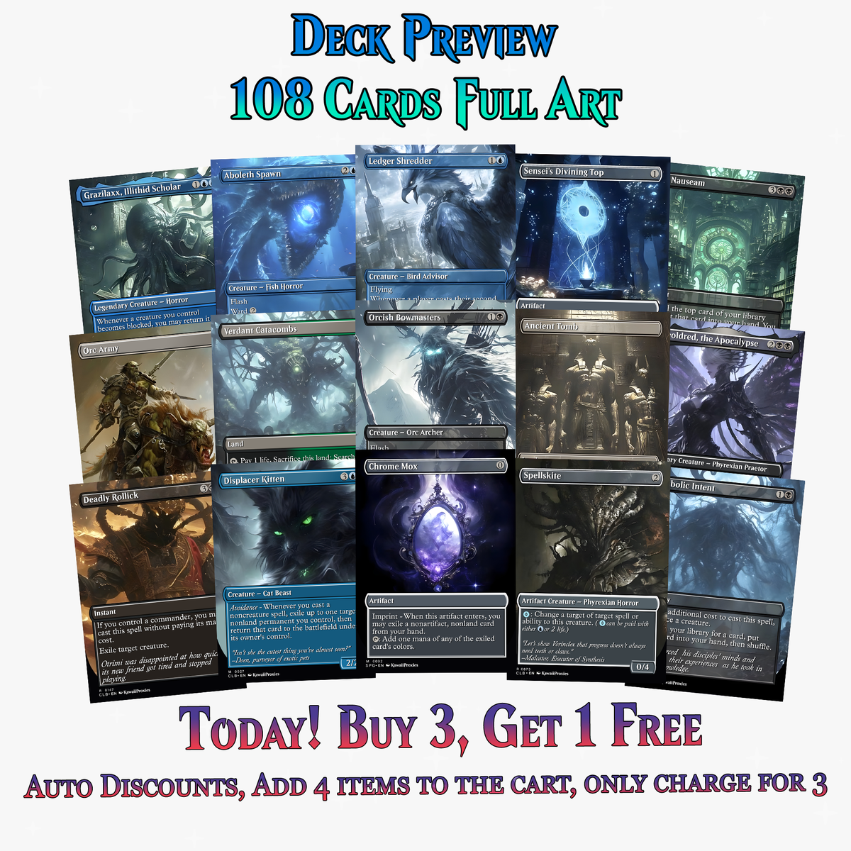 Mythological Creatures Commander Deck – 108+ Cards | MTGCard