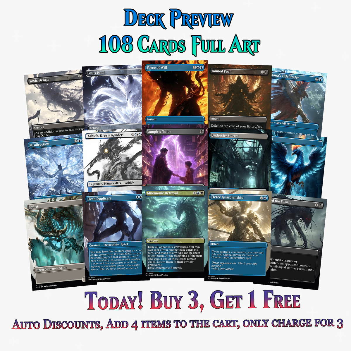 Mythological Creatures Commander Deck – 108+ Cards | MTGCard