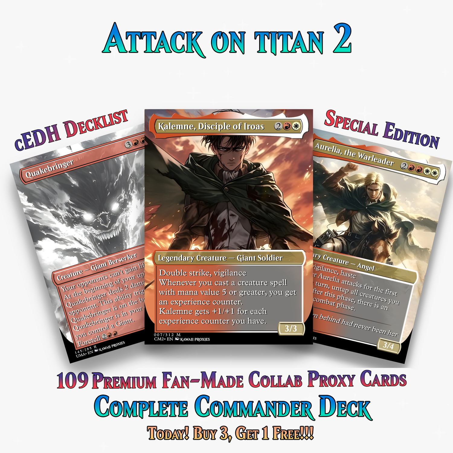 Walls Will Fall – An Attack on Titan EDH Commander Deck | ProTCG