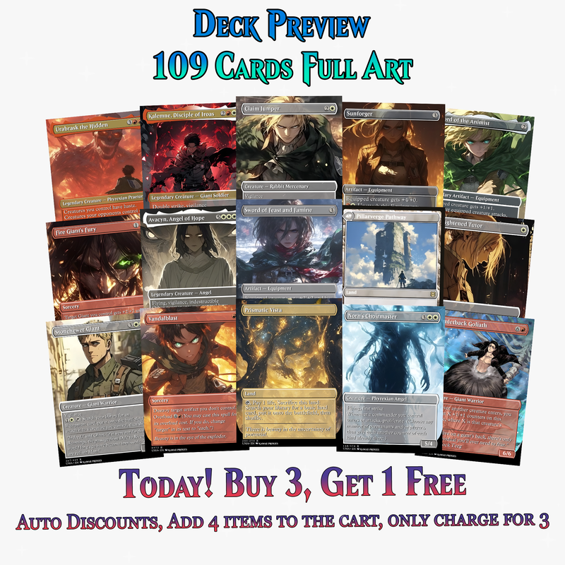 Walls Will Fall – An Attack on Titan EDH Commander Deck | ProTCG