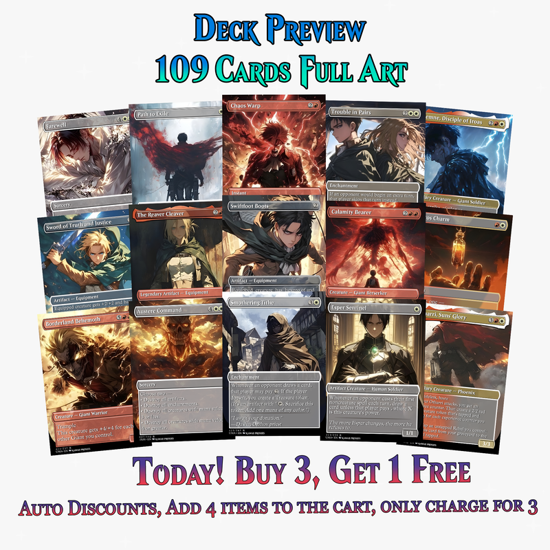 Walls Will Fall – An Attack on Titan EDH Commander Deck | ProTCG