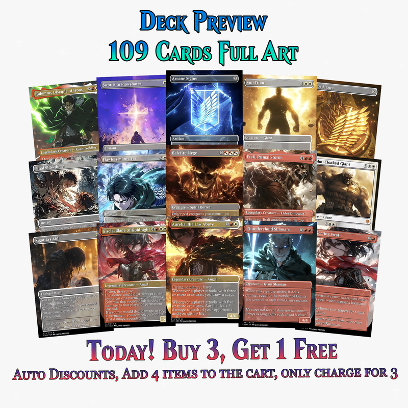 Walls Will Fall – An Attack on Titan EDH Commander Deck | ProTCG