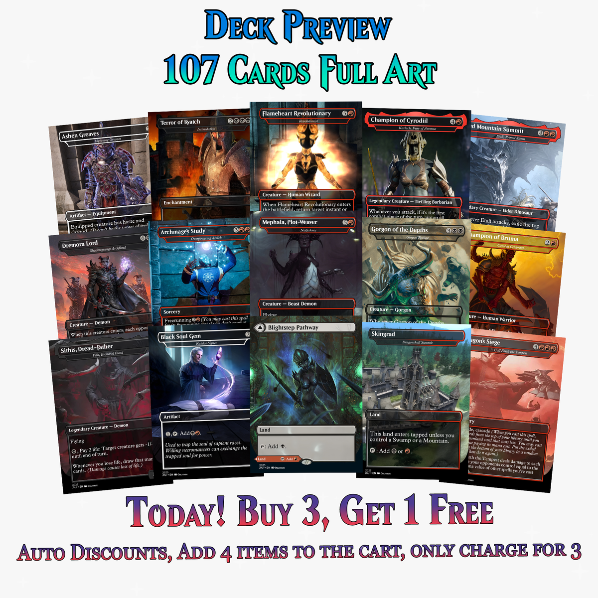 Oblivion Themed Commander Deck – 107+ Cards | MTGCard