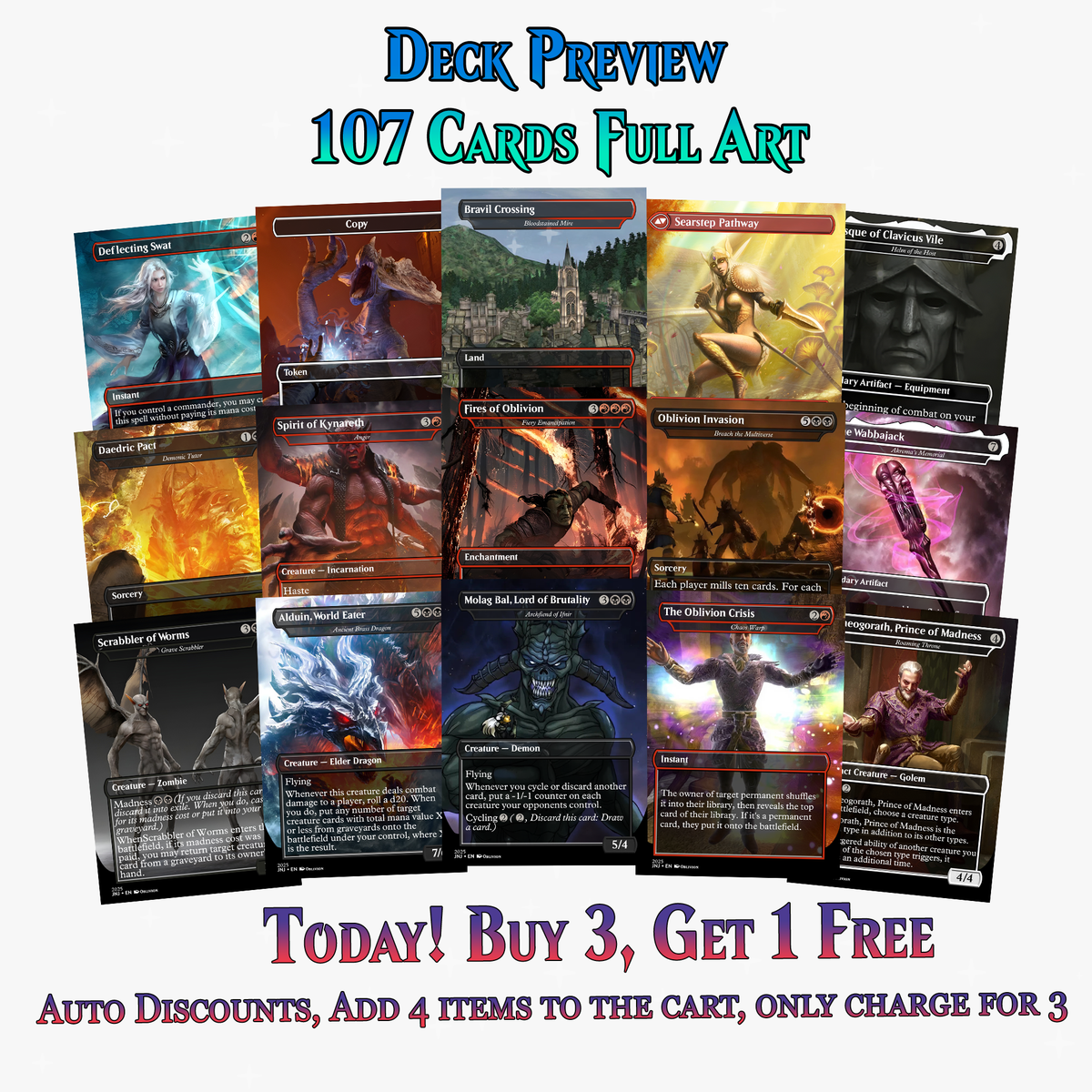 Oblivion Themed Commander Deck – 107+ Cards | MTGCard