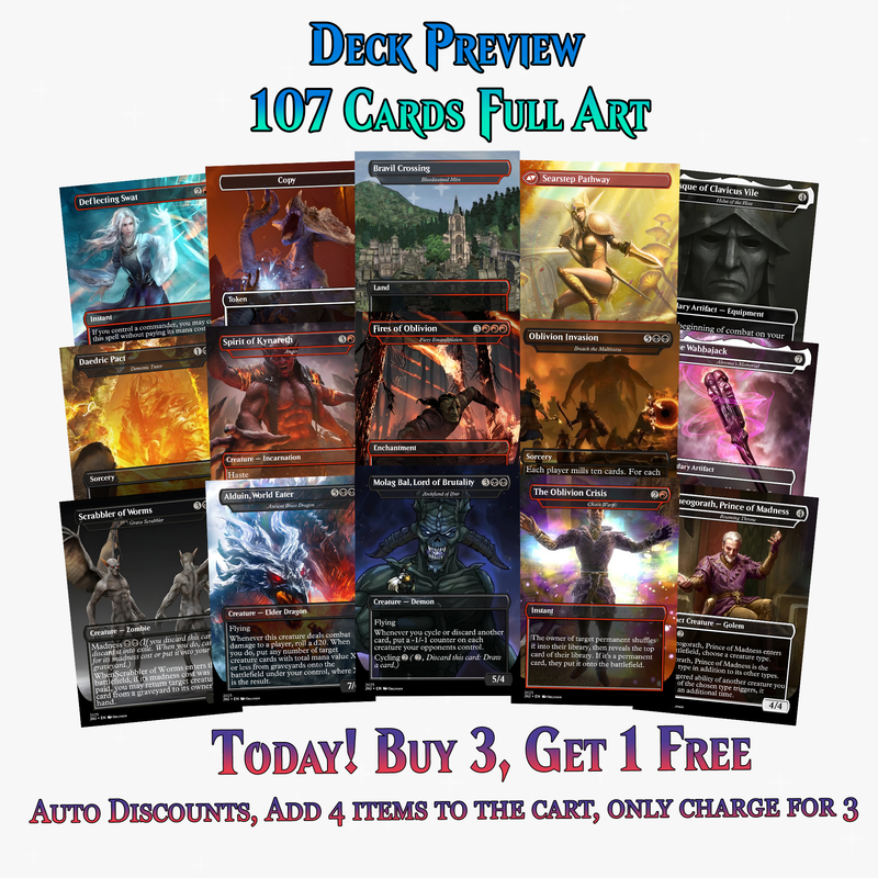 Oblivion Themed Commander Deck – 107+ Cards | MTGCard