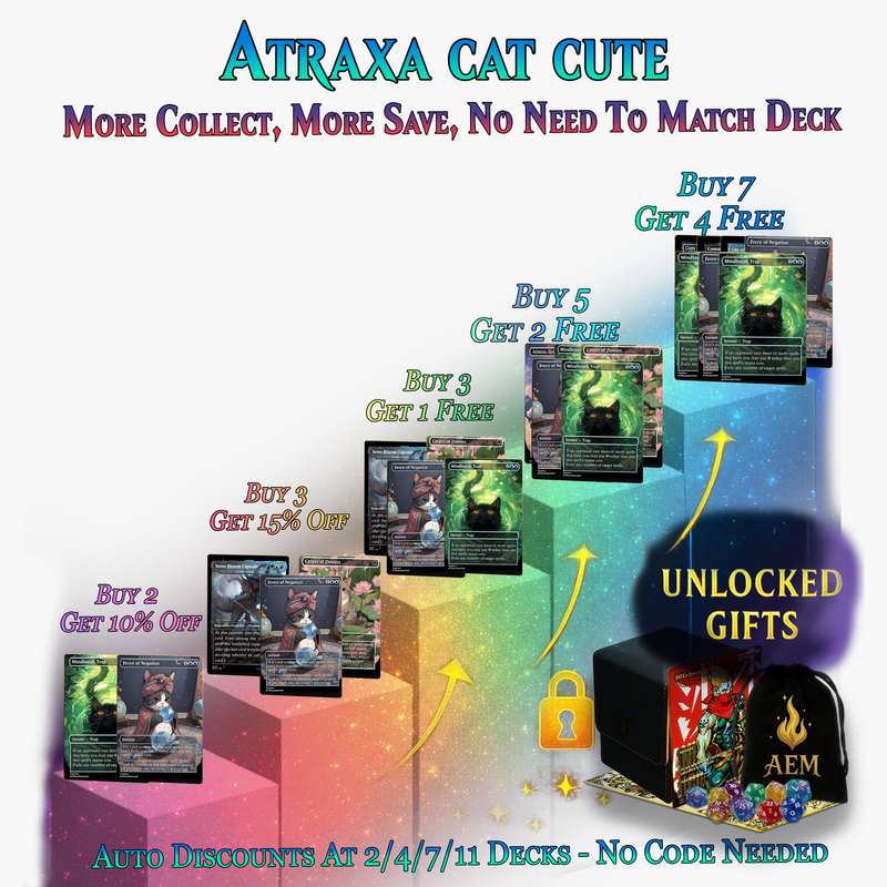 Atraxa Cat Cute Anime Commander Deck | 106+ Cards | MTGCard