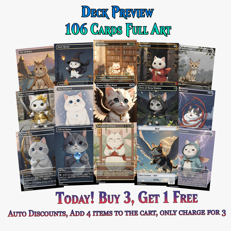 Atraxa Cat Cute Anime Commander Deck | 106+ Cards | MTGCard