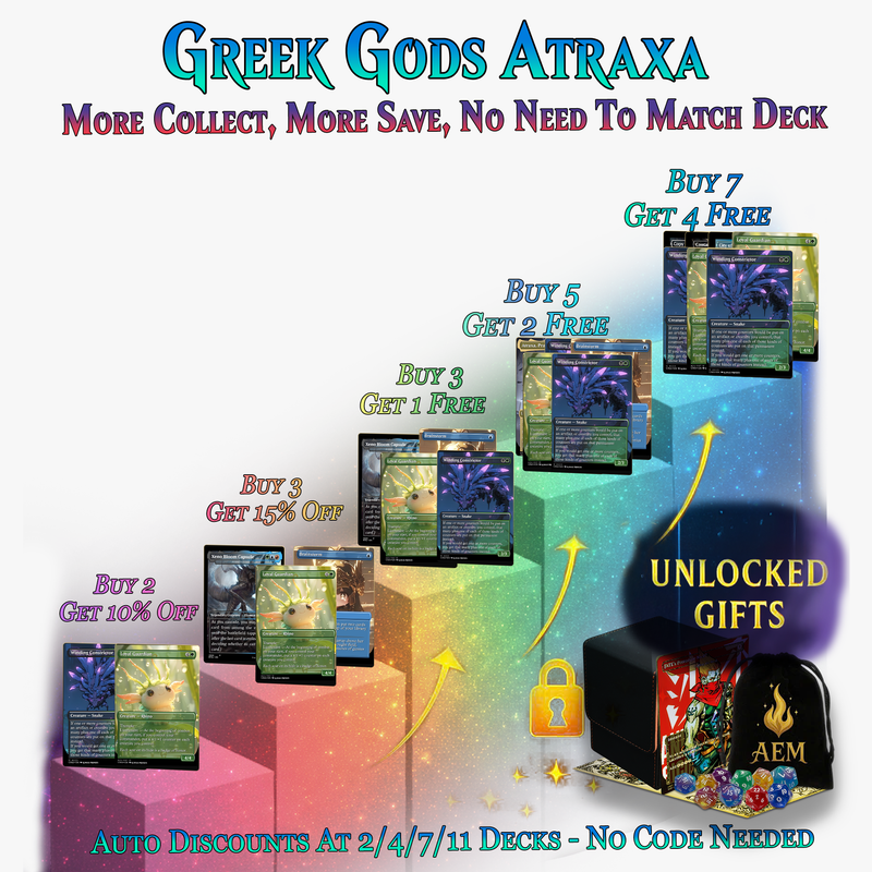 Greek Gods Chibi Atraxa Commander Deck| 113+ Cards | MTGCard