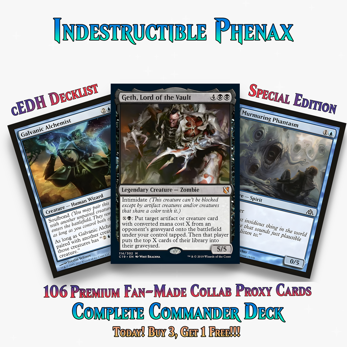 Indestructible Phenax Commander Deck – 106+ Cards - ProTCG | ProTCG