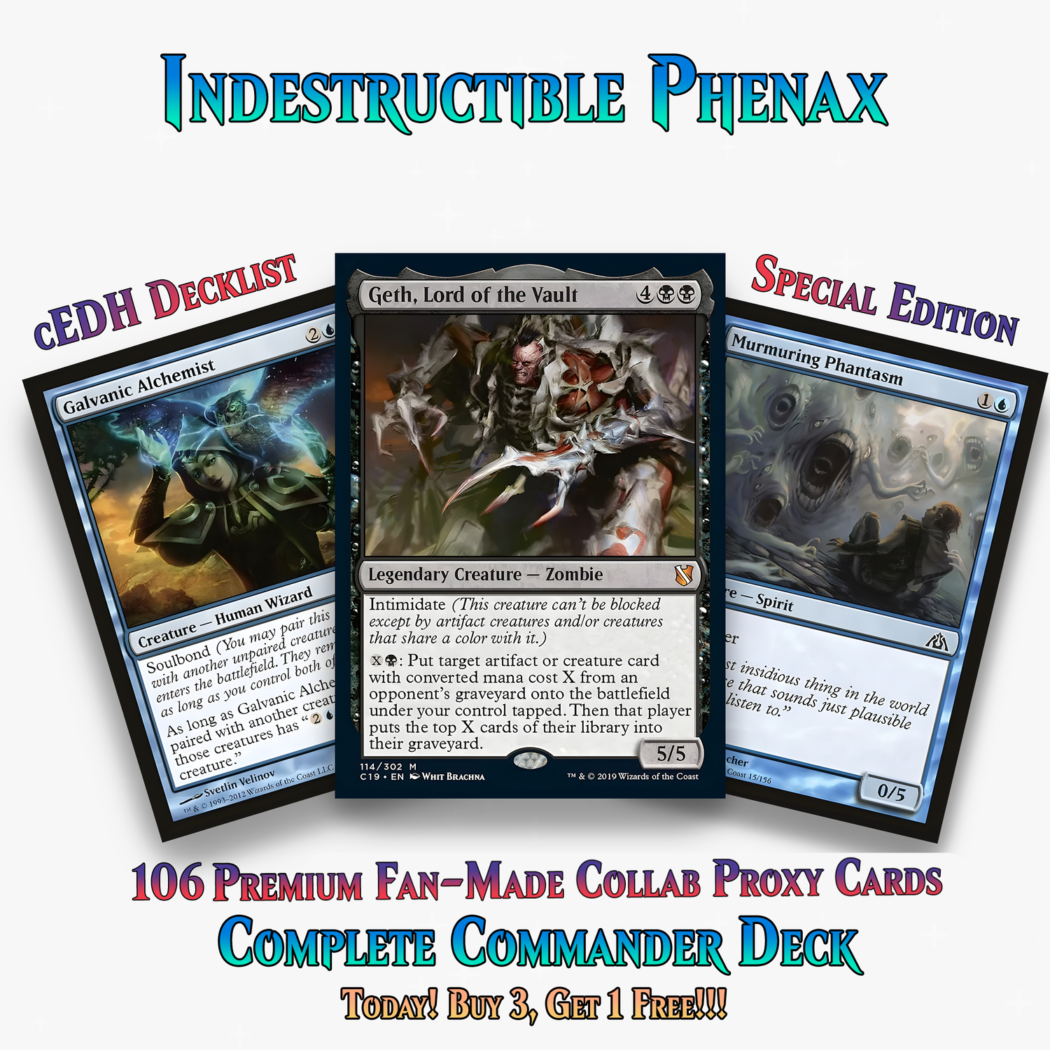 Indestructible Phenax Commander Deck – 106+ Cards - ProTCG | ProTCG