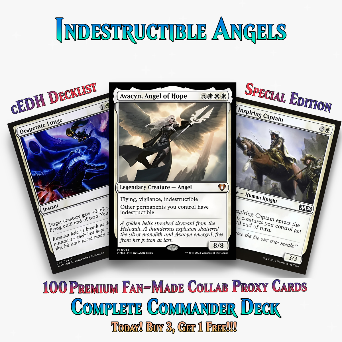Indestructible Angels Commander Deck – 100+ Cards - MTGCard