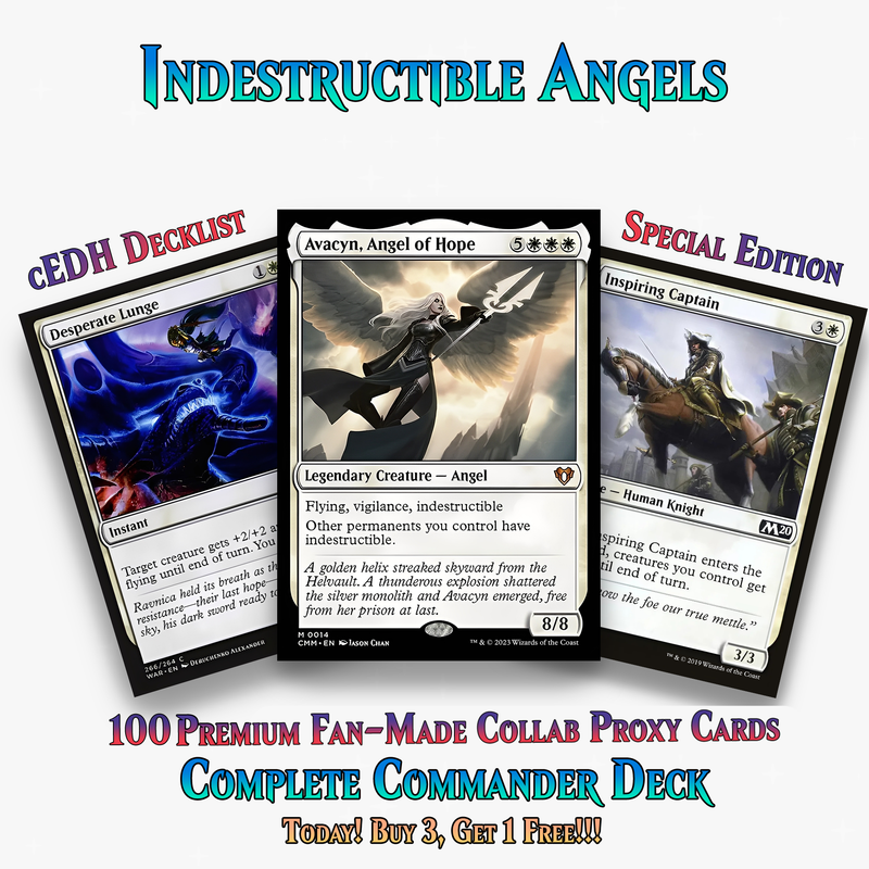 Indestructible Angels Commander Deck – 100+ Cards - MTGCard