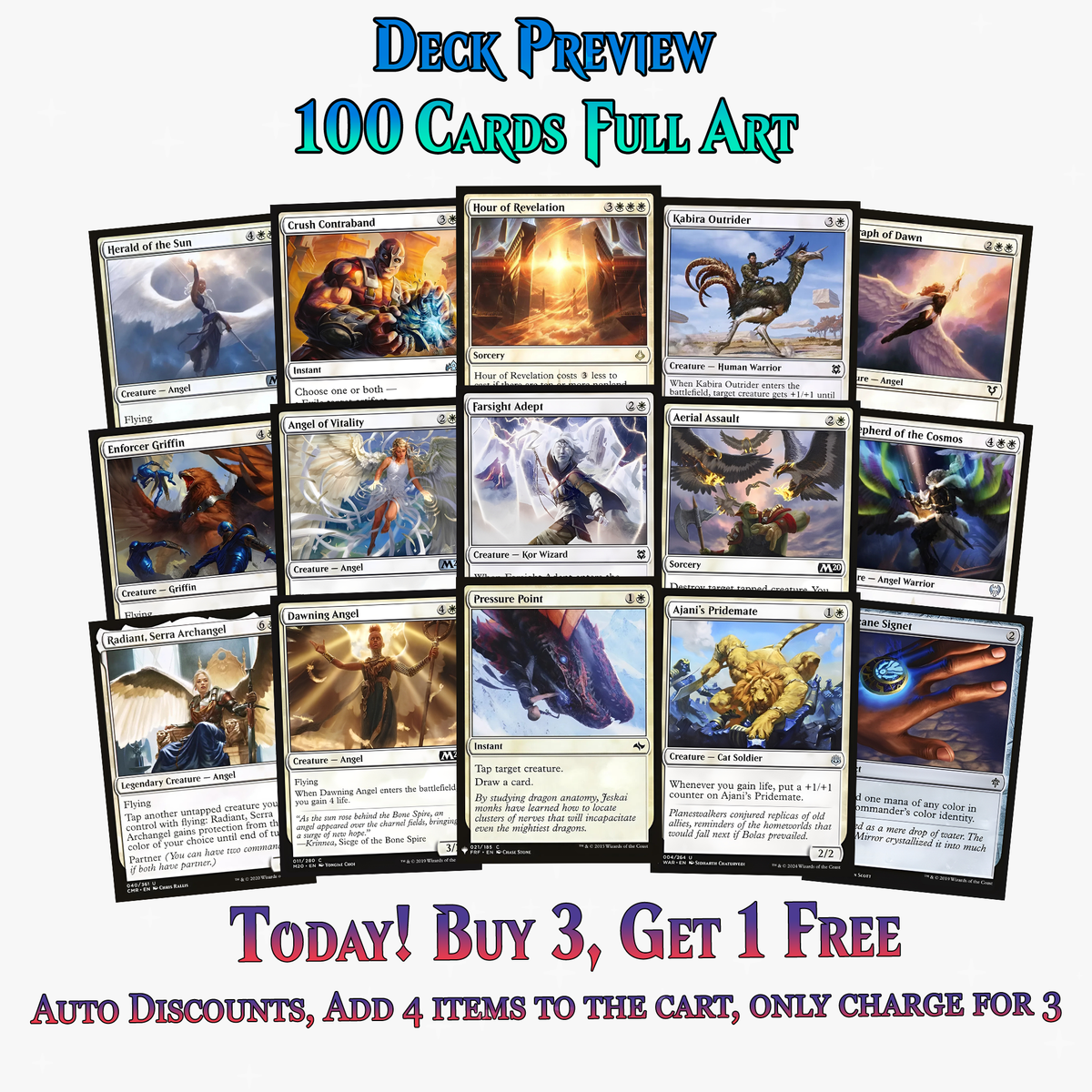 Indestructible Angels Commander Deck – 100+ Cards - ProTCG | ProTCG