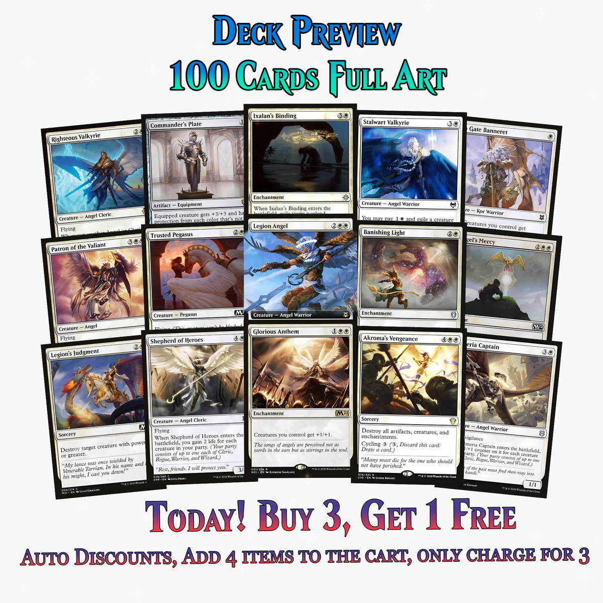 Indestructible Angels Commander Deck – 100+ Cards - ProTCG | ProTCG