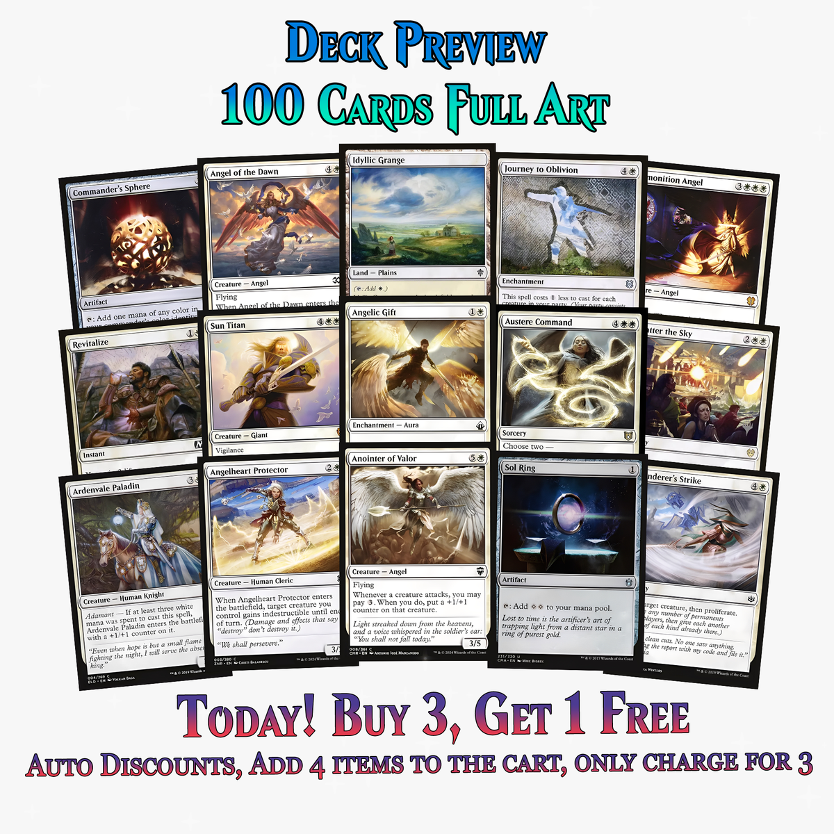 Indestructible Angels Commander Deck – 100+ Cards - ProTCG | ProTCG