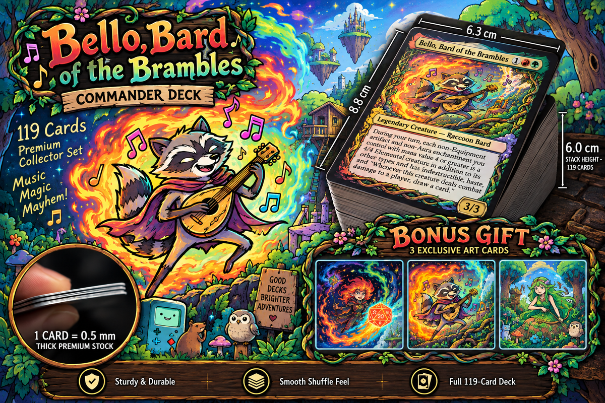 Adventure Time Bello Commander Deck | 100-Card MTG Proxy EDH Set | MTGCard [mockai LK-207 sha:1fffe45d]