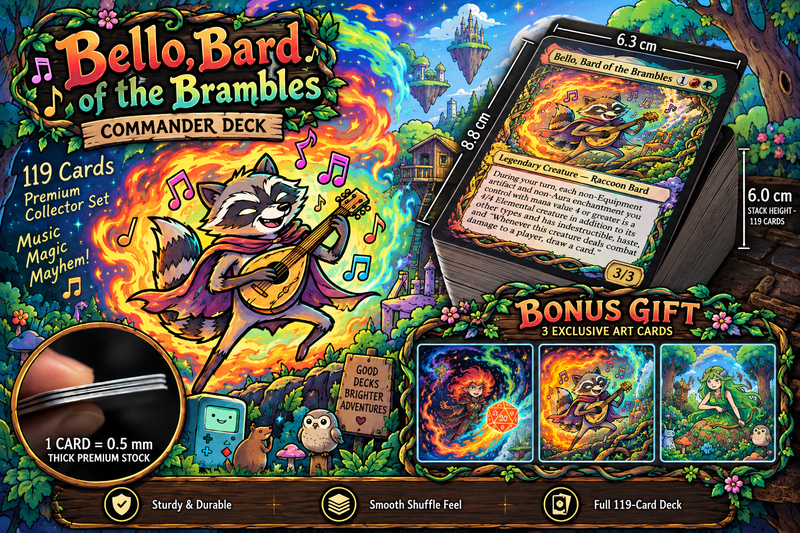 Adventure Time Bello Commander Deck | 100-Card MTG Proxy EDH Set | MTGCard [mockai LK-207 sha:1fffe45d]