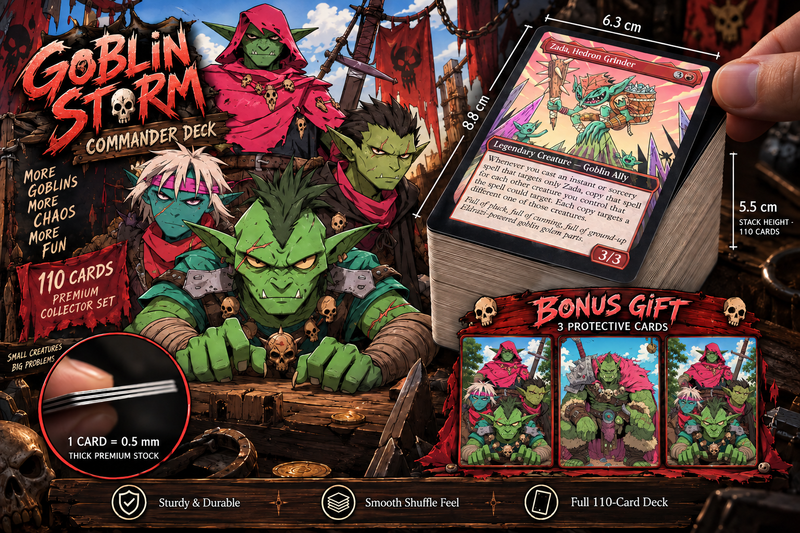 Goblin Storm Commander Deck | 100+ Cards | MTGCard [mockai LK-211 sha:2970b24a]