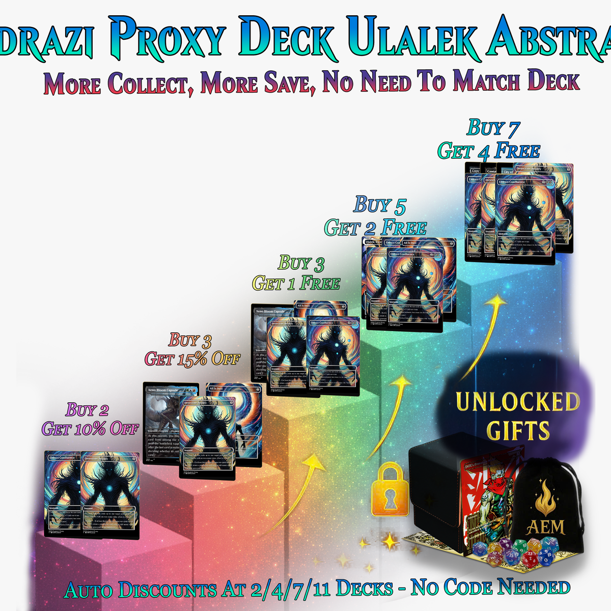 Eldrazi Proxy Deck – Ulalek Abstract MTG Commander | 126+ Cards | MTGCard