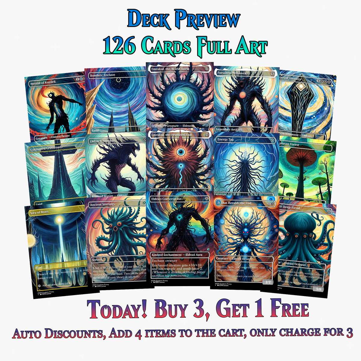 Eldrazi Proxy Deck – Ulalek Abstract MTG Commander | 126+ Cards | MTGCard