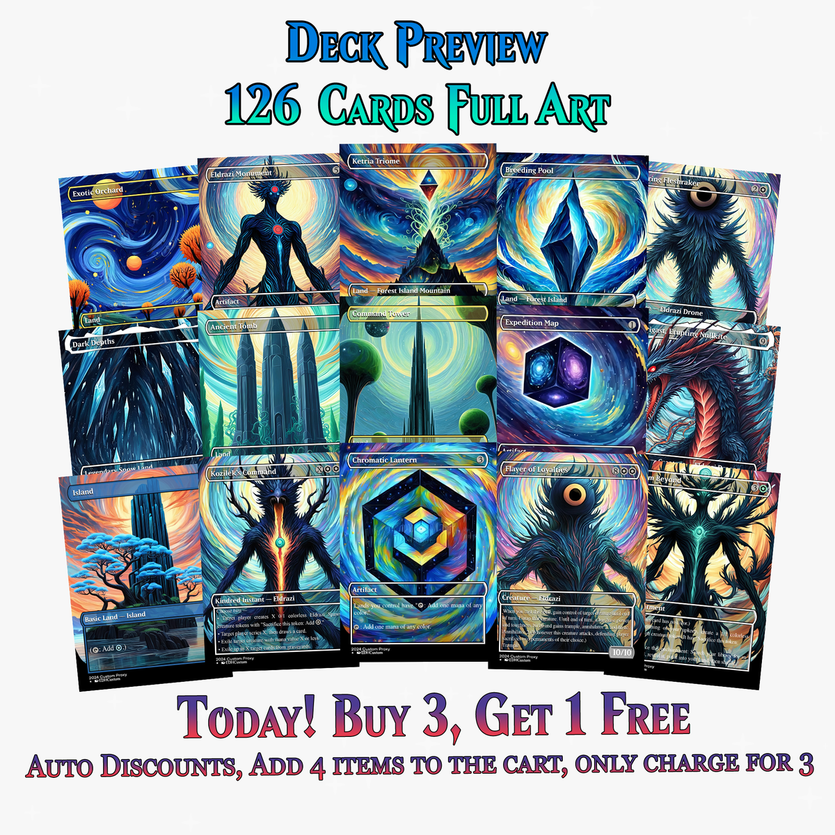 Eldrazi Proxy Deck – Ulalek Abstract MTG Commander | 126+ Cards | MTGCard